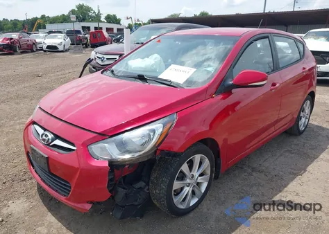 2013 Hyundai Accent Se from USA, damaged, VIN KMHCU5AE2DU078105